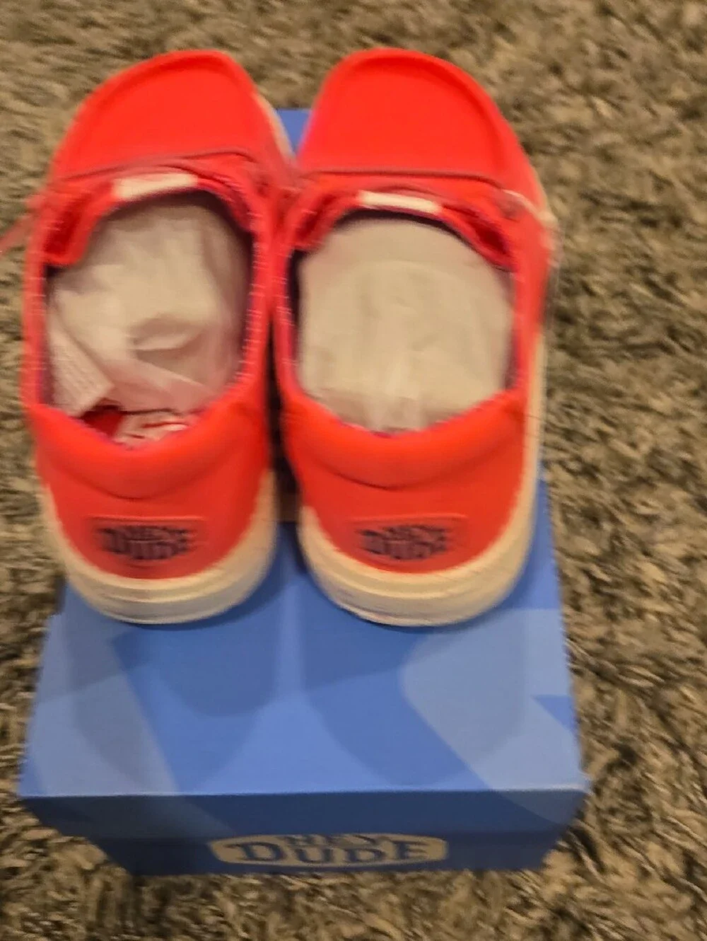 Hey Dude Pink canvas slip-on shoes